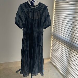 Beautiful organza navy blue dress